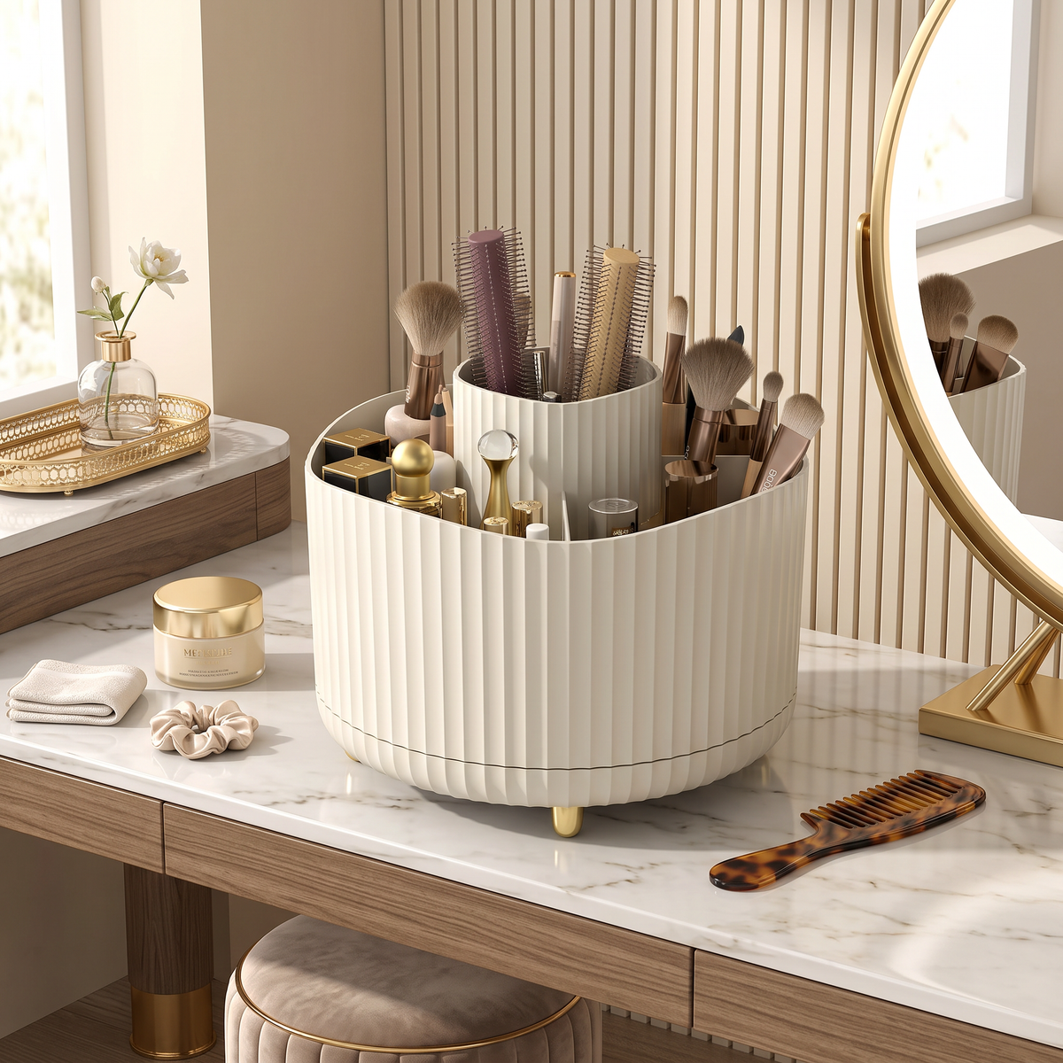 Cosmetic Brush Storage Container