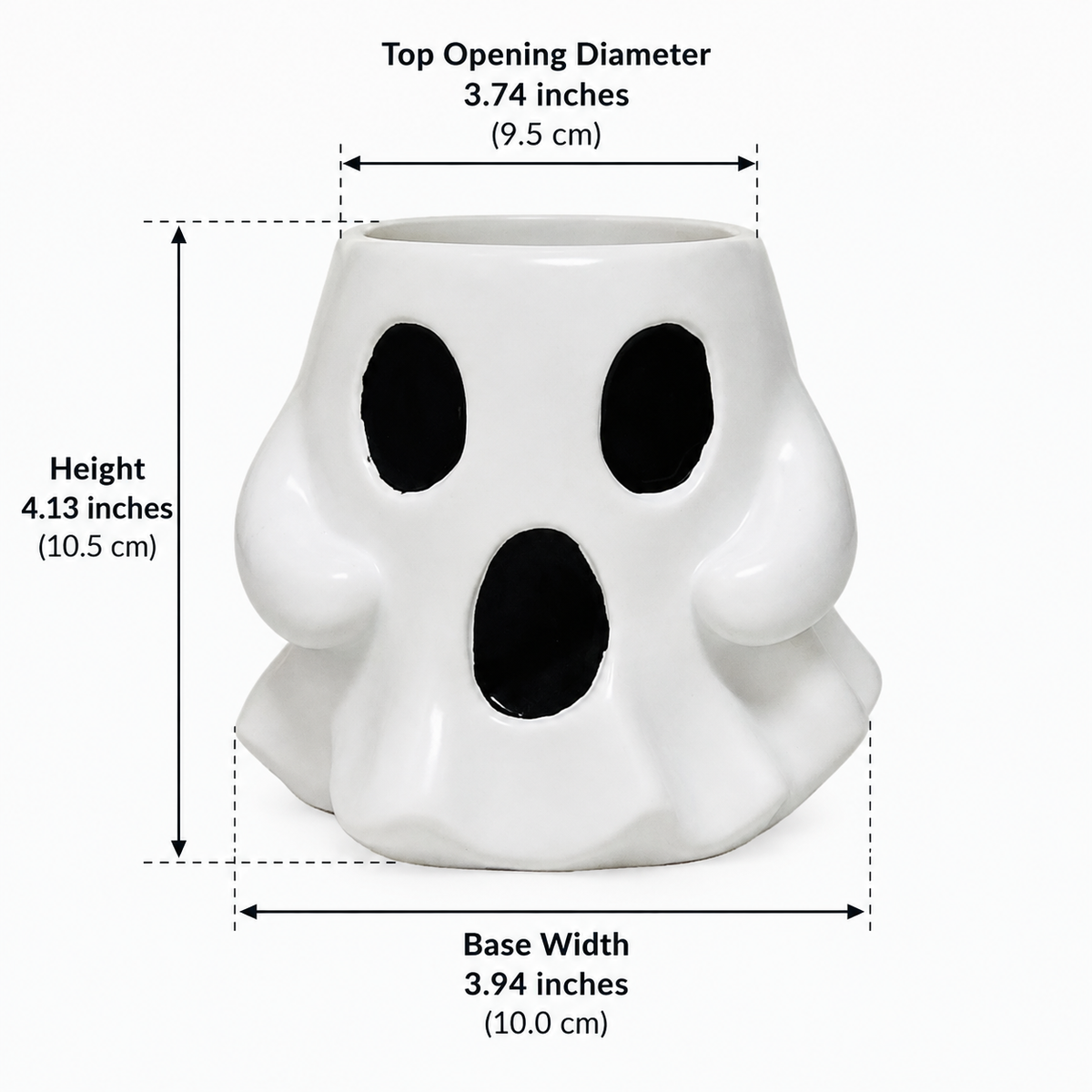 Decorative Ghost-Shaped Vase